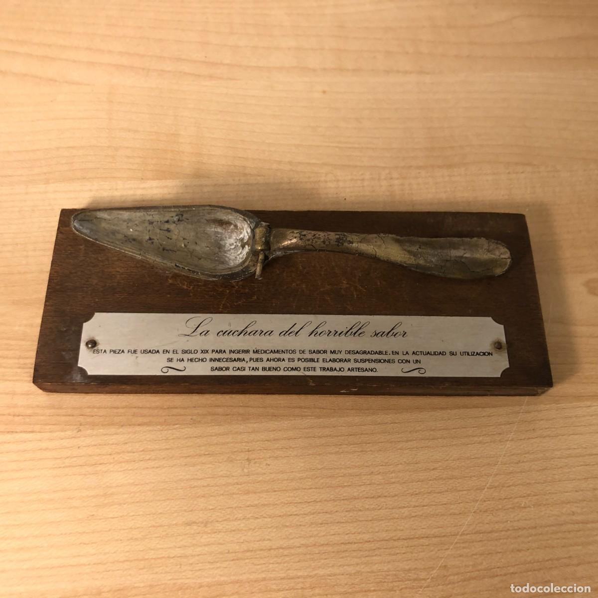 Vintage: Cuchara del horrible sabor farmacia Laboratorios Promesa Guillermo Folch Jou reproducci&oacute;n