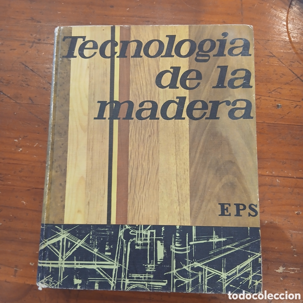 Vintage: Antiguo libro .tecnolog&iacute;a de la madera