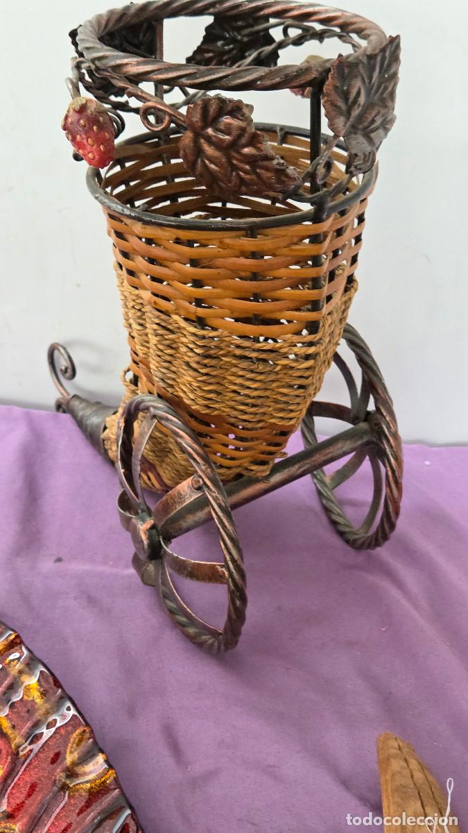 Vintage: florero de hierro y ca&ntilde;a - Foto 6