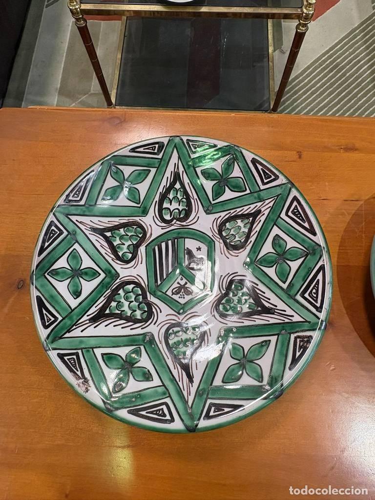 Vintage: PAREJA DE PLATOS DE TERUEL - Foto 4