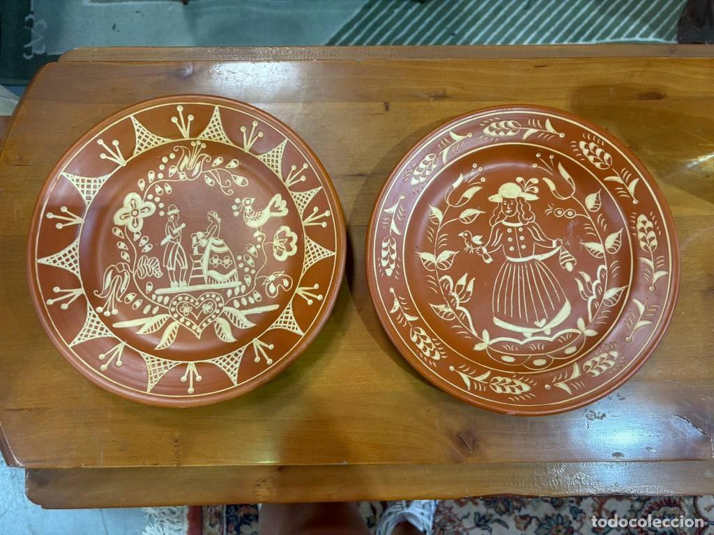 Vintage: PAREJA DE PLATOS CER&Aacute;MICOS - Foto 2