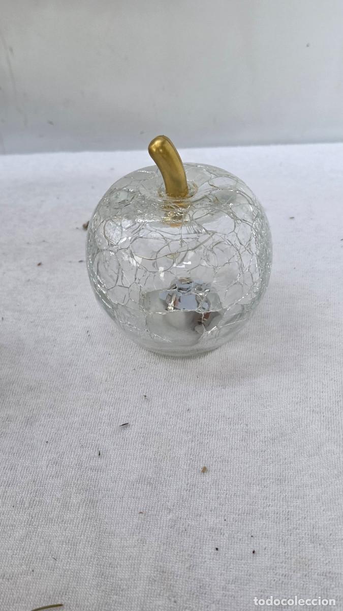 Vintage: manzana decoratica con luces