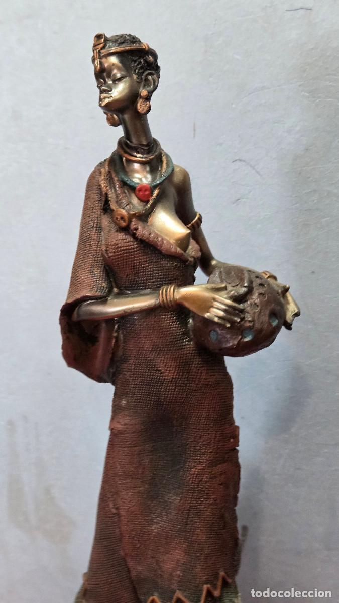 Vintage: figura arte africano - Foto 3