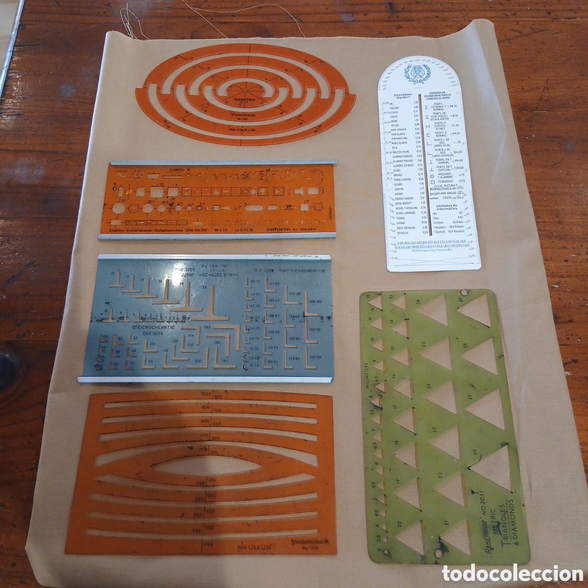 Vintage: Lote de reglas de dibujo