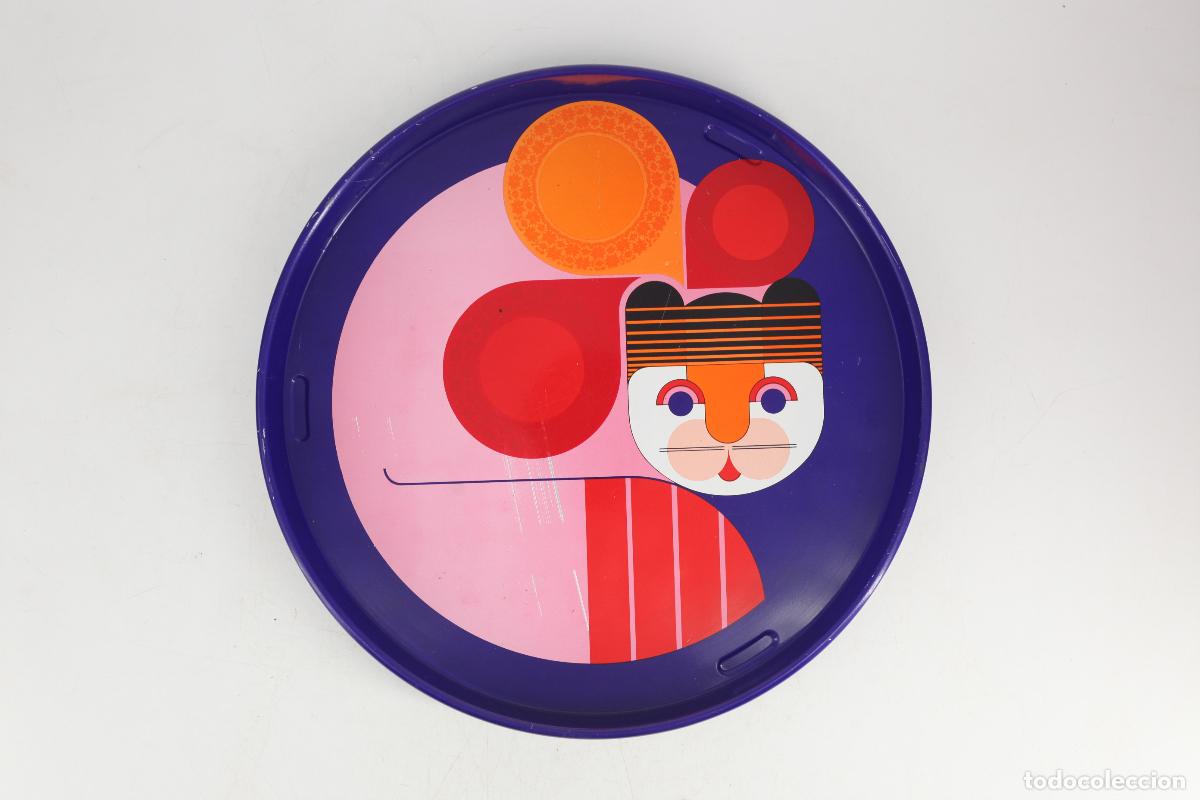 Vintage: bandeja metalica Simel Vic retro pop Espa&ntilde;a 70's