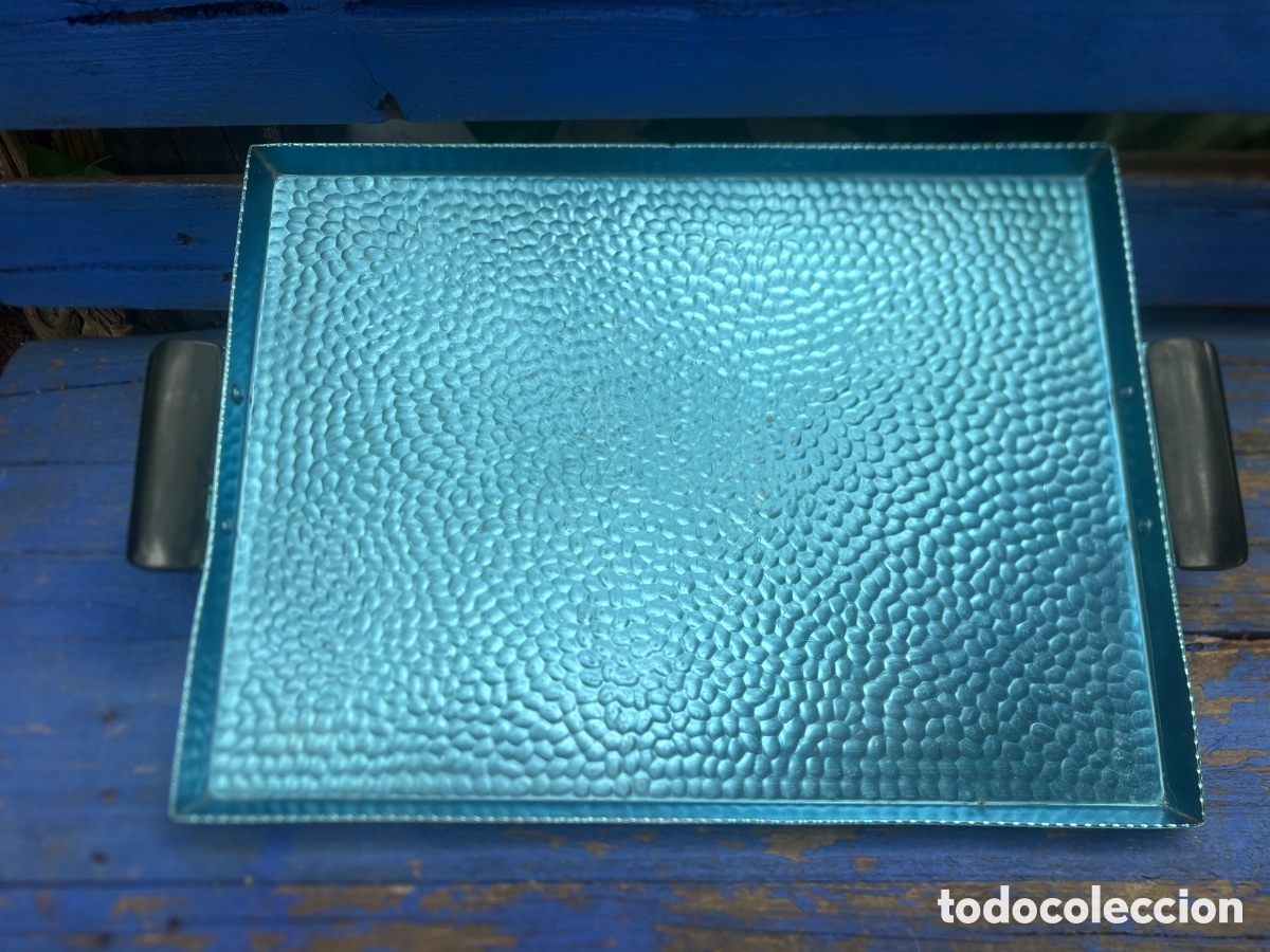 Vintage: BANDEJA ALUMINIO ANODIZADO M.M.M. - Foto 8