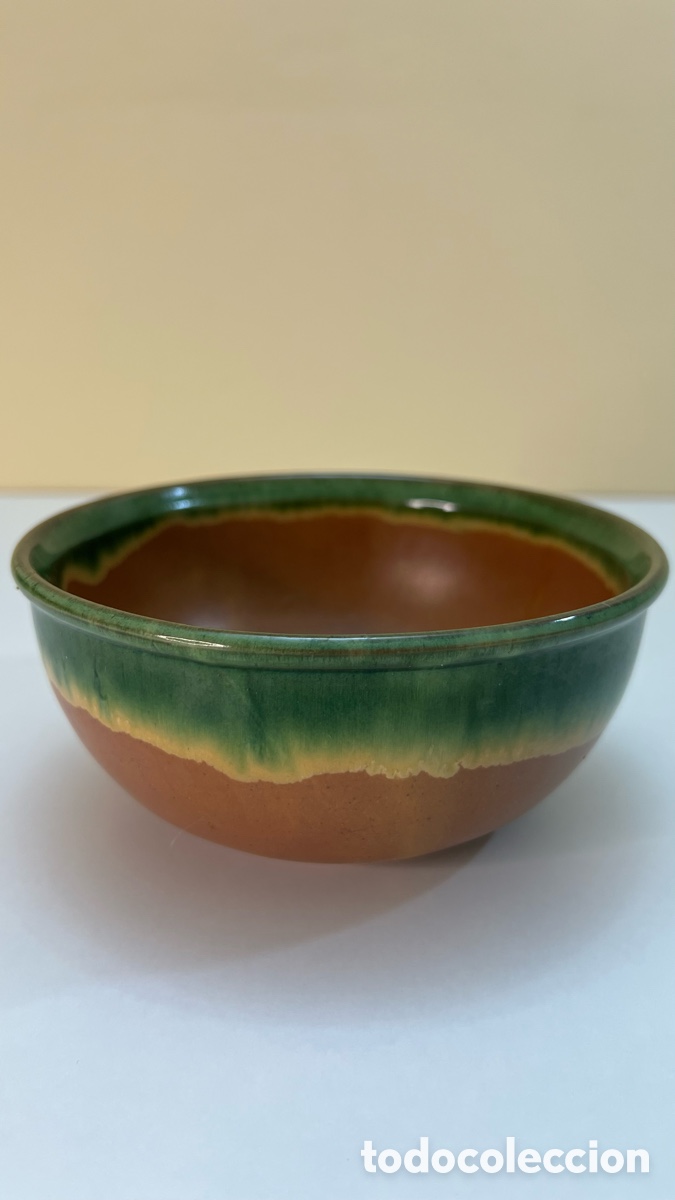 Vintage: Antiguo cuenco de Ceramica vidriada