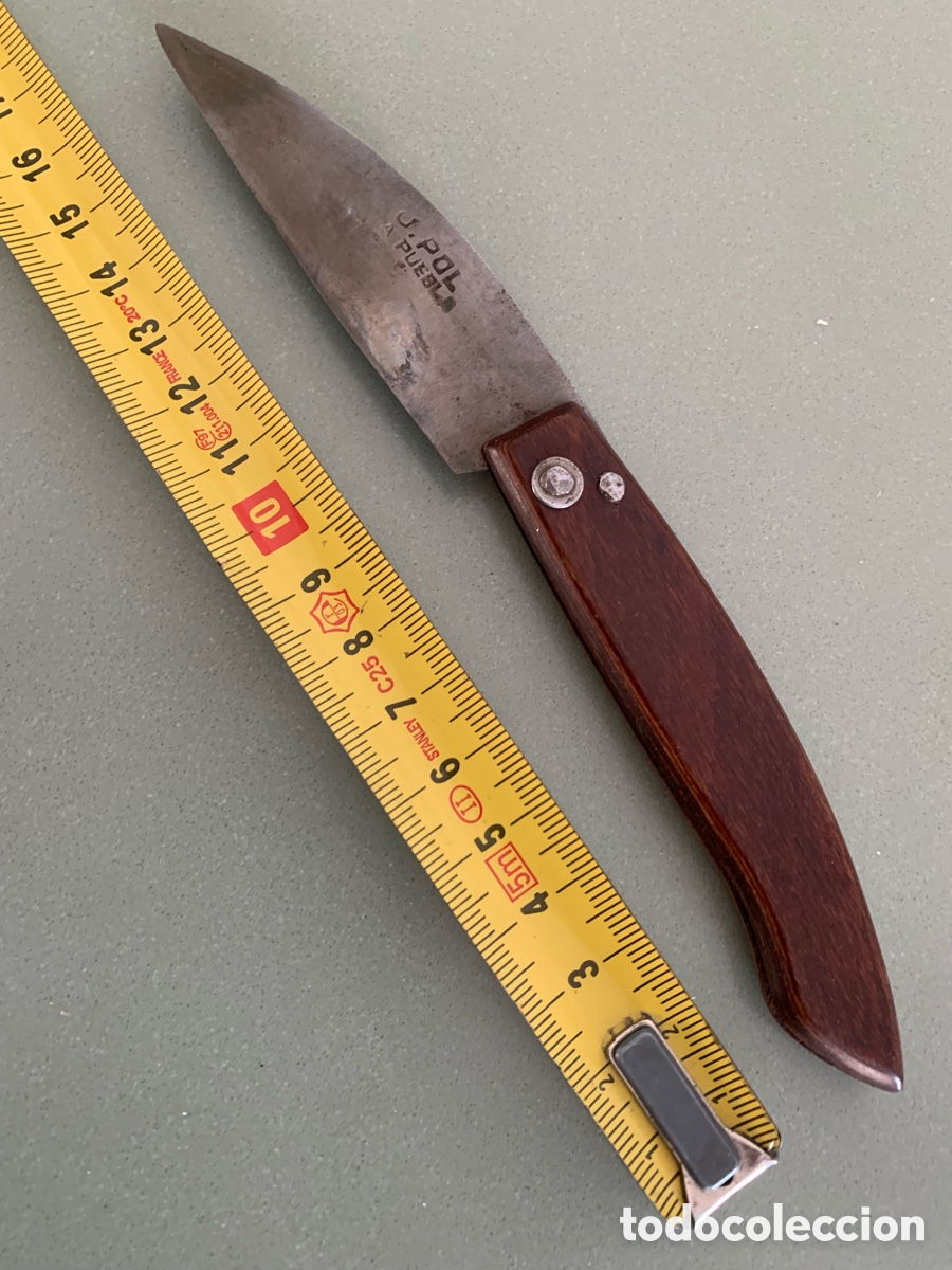 Vintage: Navaja mallorquina hoja de acero carbono antigua pero nueva a estrenar