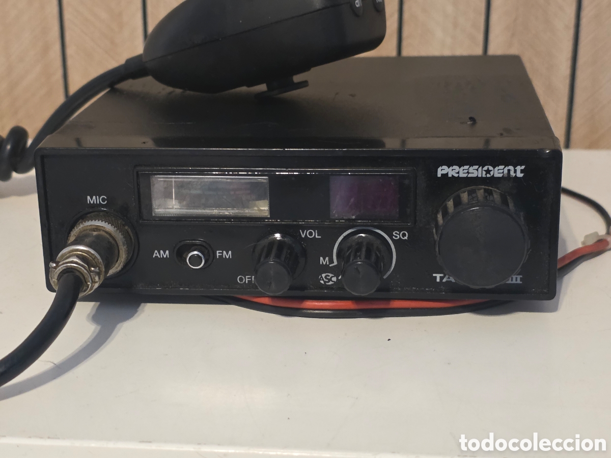Vintage: Emisora CB President Taylor III 27 MHz AM/FM + micr&oacute;fono