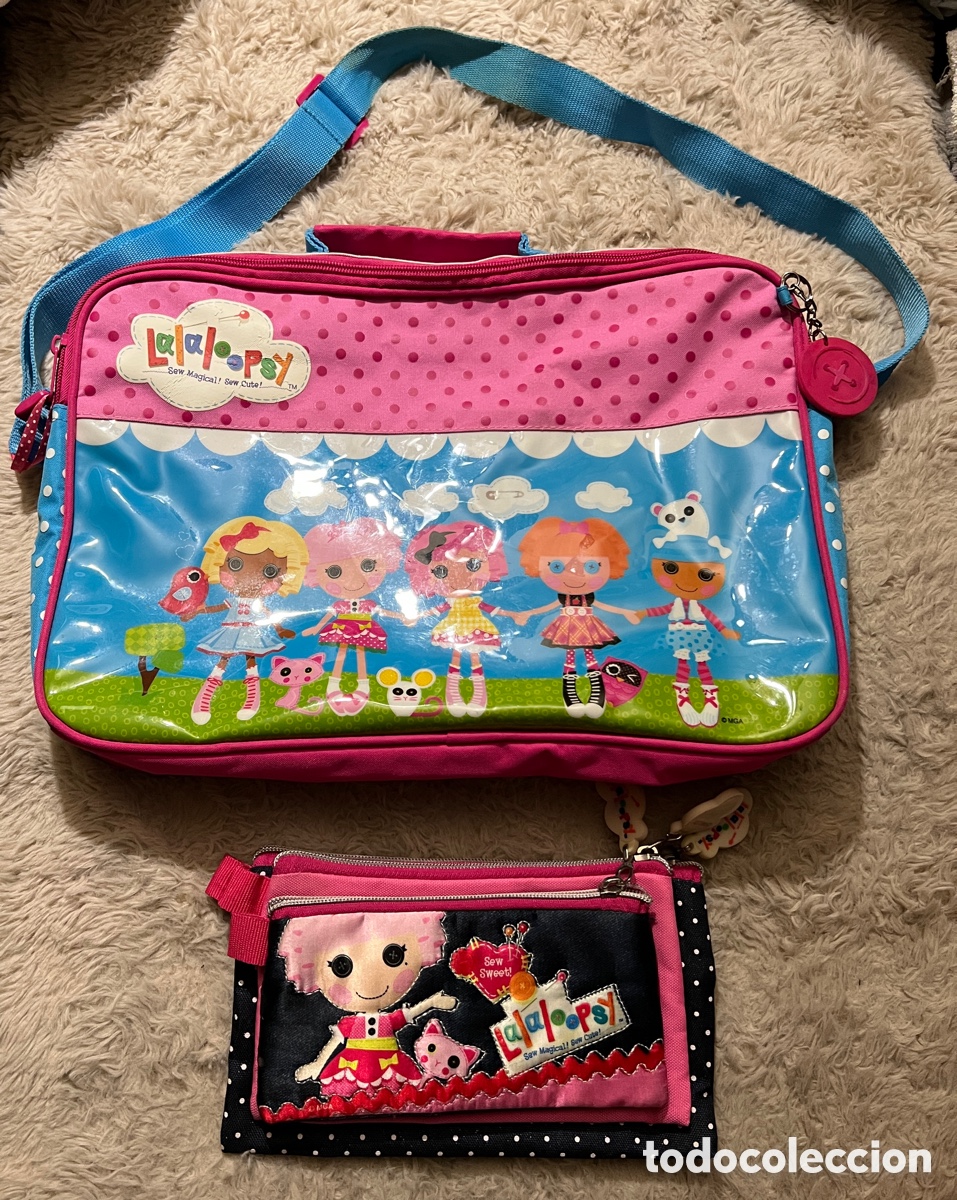 Vintage: Pack Escolar Lalaloopsy - Bolso Bandolera + Estuche Triple Desmontable