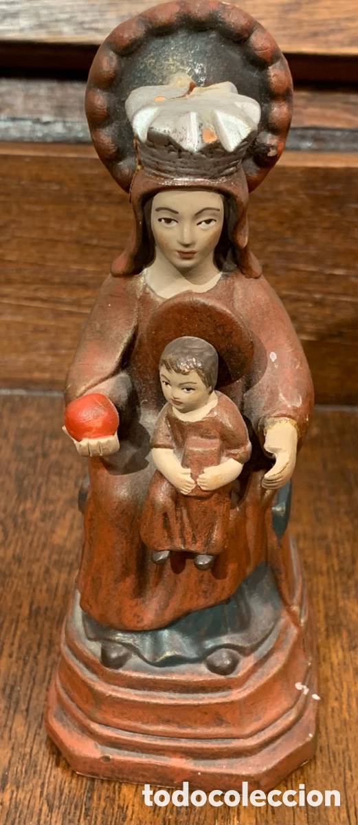 Vintage: Imagen Religiosa. Virgen de la Arrixaca. Terracota.