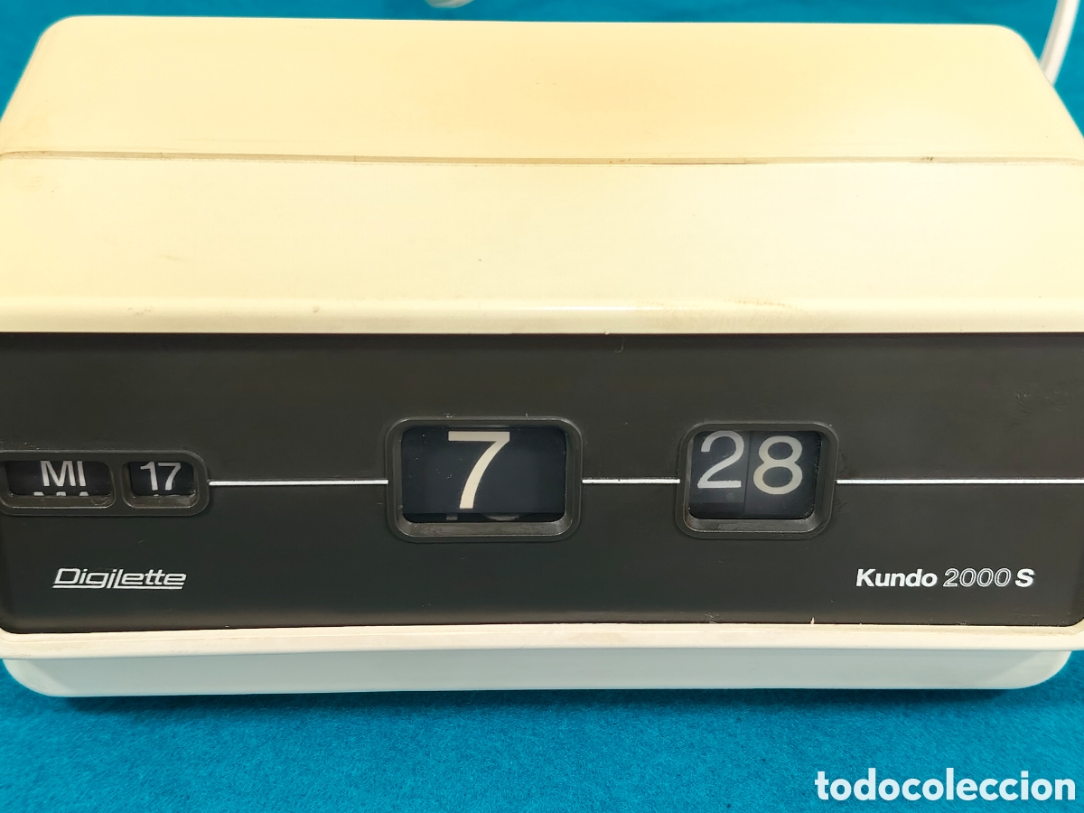Vintage: RELOJ VINTAGE DIGILETTE KUNDO 2000 S A&Ntilde;OS 70 220V (PARA REVISAR)