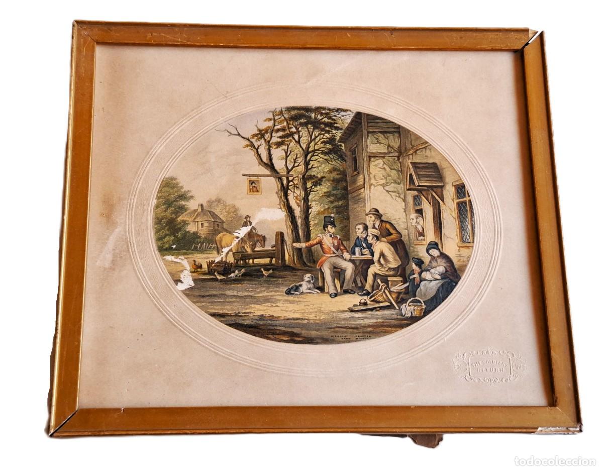 Vintage: CUADRO DECORATIVO - 26X22.CM - NO TIENE CRISTAL
