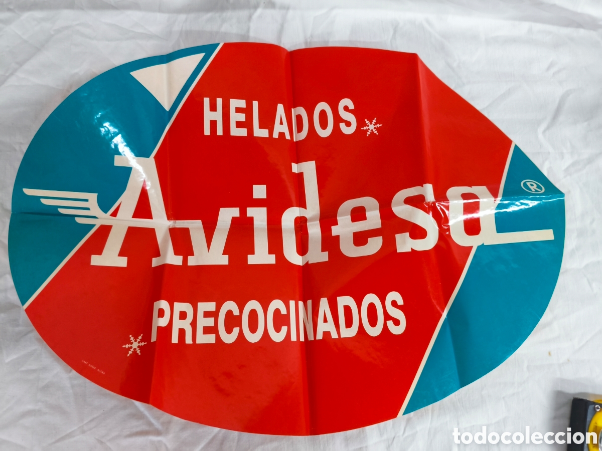 Vintage: Pegatina Avidesa A&ntilde;os 80 Helados