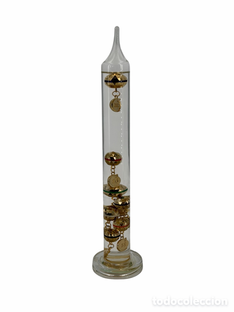 Vintage: Term&oacute;metro de Cristal Artesanal
