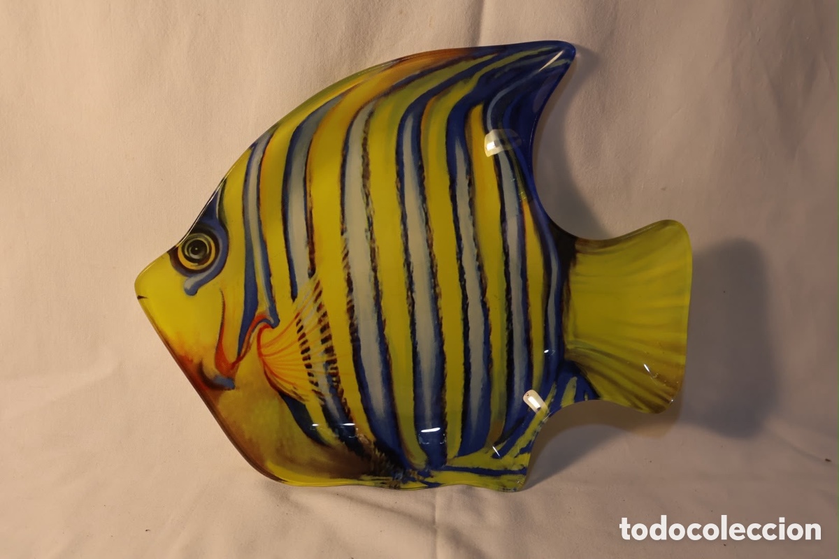 Vintage: PLATO DECORATIVO PEZ TROPICAL