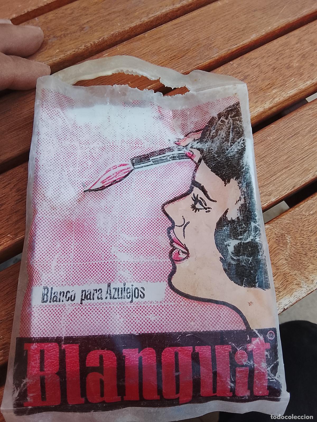 Vintage: Envase Vintage Blanquit &rdquo;Blanco para Azulejos&rdquo; - Inesco Colafix (Zaragoza) - &Eacute;poca Pesetas
