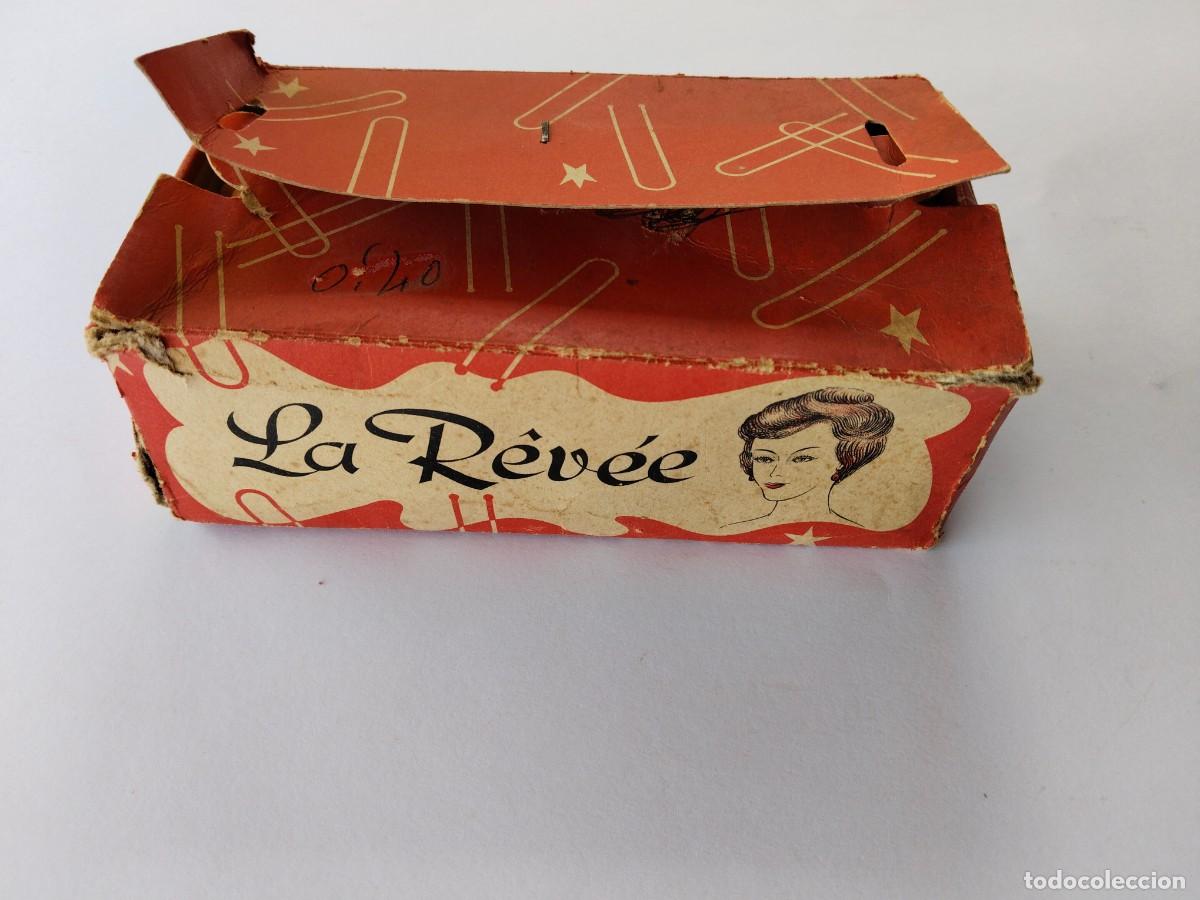 Vintage: CAJA PUBLCIDAD HORQUILLAS PASADORES PARA MO&Ntilde;O PELO - LA R&Ecirc;V&Eacute;E - A&Ntilde;OS 50 - MADE IN FRANCE