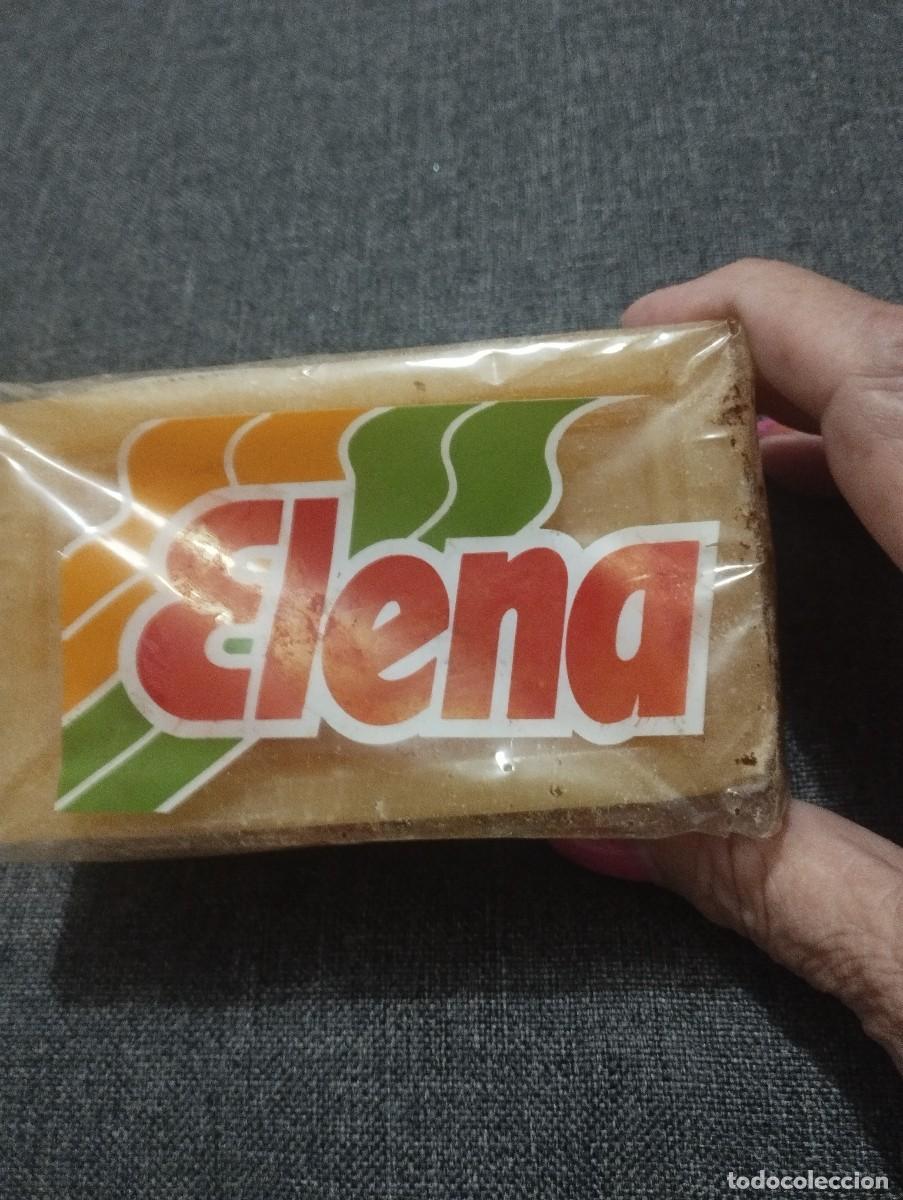 Vintage: Pastilla de jab&oacute;n Elena tipo Marsella, a&ntilde;os 70