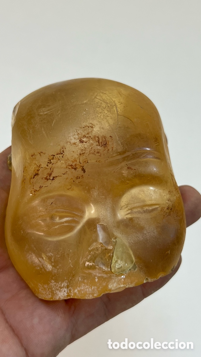 Vintage: ANTIGUO TROZO FIGURA DE RESINA NI&Ntilde;O MU&Ntilde;ECO