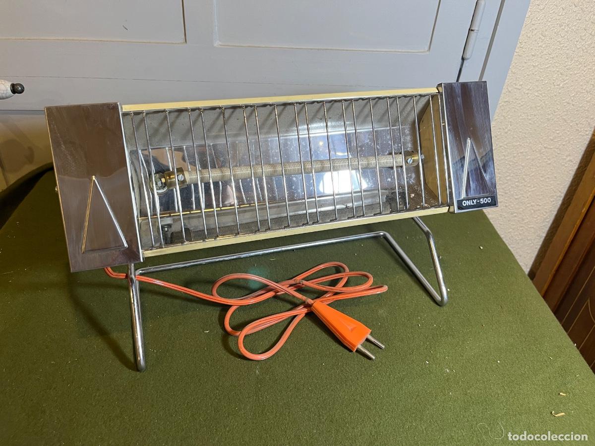 Vintage: Estufa el&eacute;ctrica infrarroja Treveri ONLY-500 500W vintage a&ntilde;os 60-70 &ndash; Radiador de cuarzo port&aacute;til