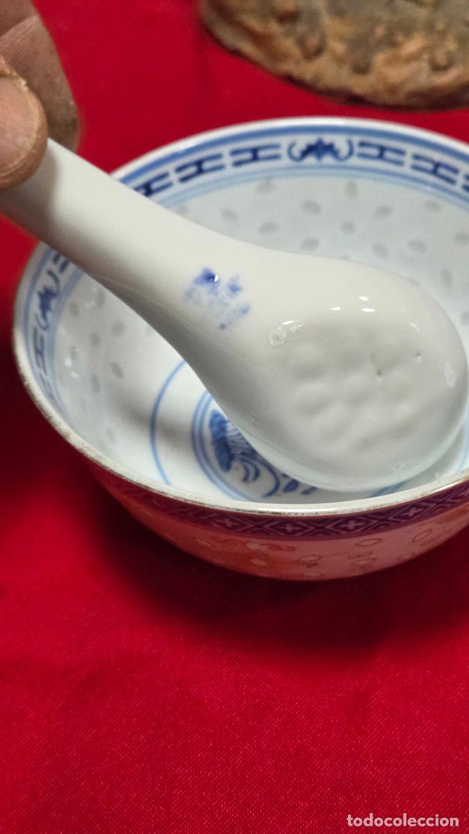 Vintage: cuenco y cuchara de porcelana oriental - Foto 5