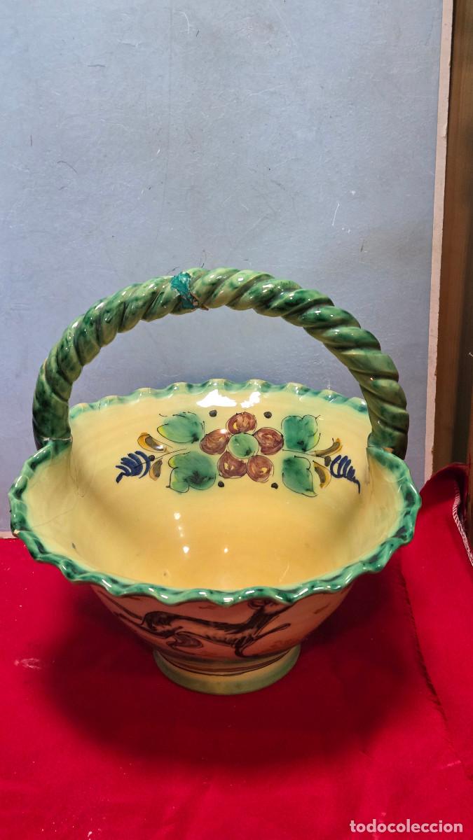 Vintage: centro de ceramica restaurado