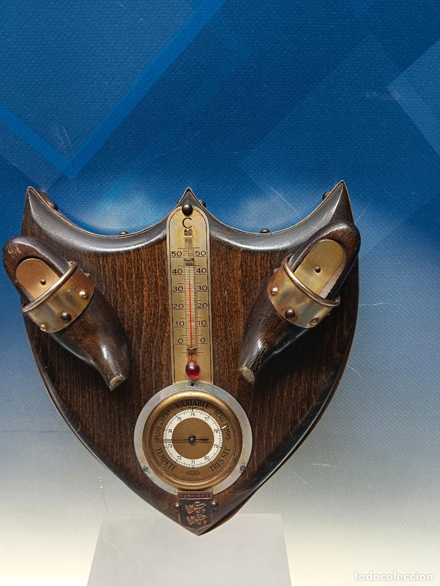 Vintage: Bar&oacute;metro y Term&oacute;metro de Madera - Foto 6