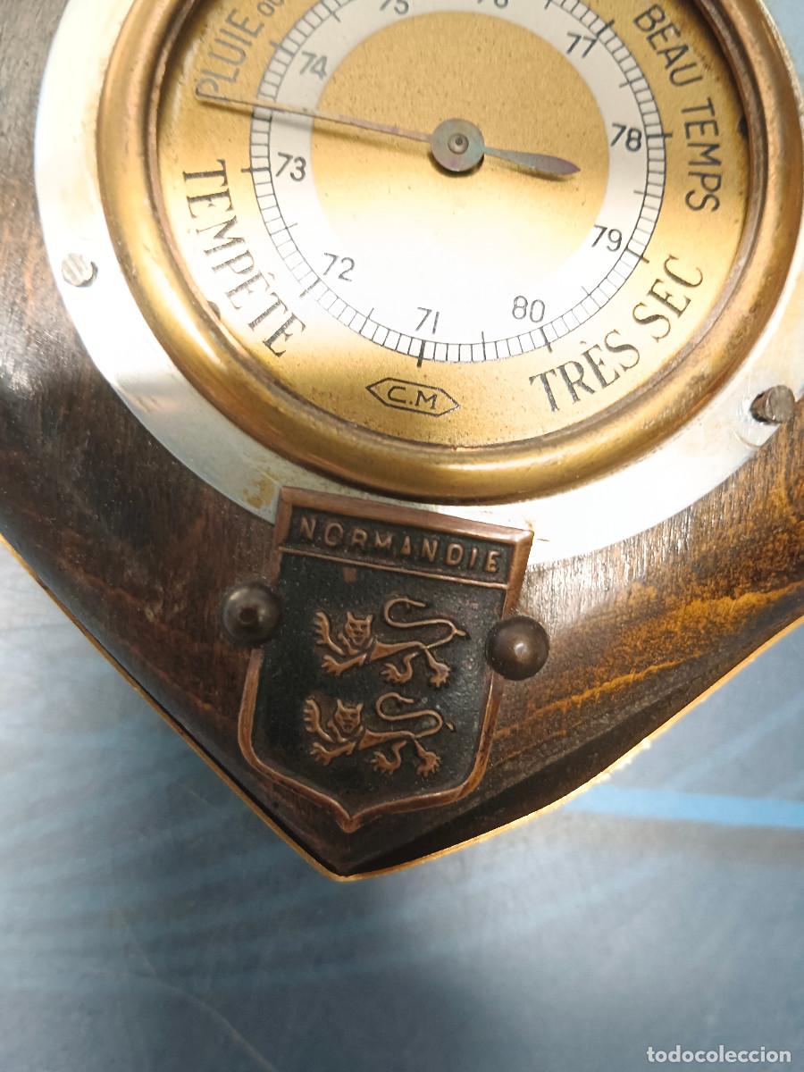 Vintage: Bar&oacute;metro y Term&oacute;metro de Madera - Foto 10
