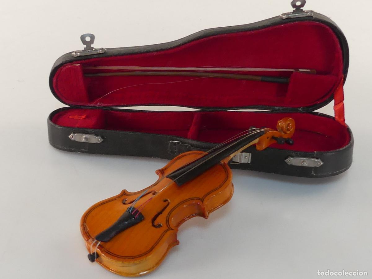Vintage: MINIATURA DE VIOLIN CON ESTUCHE - Foto 1