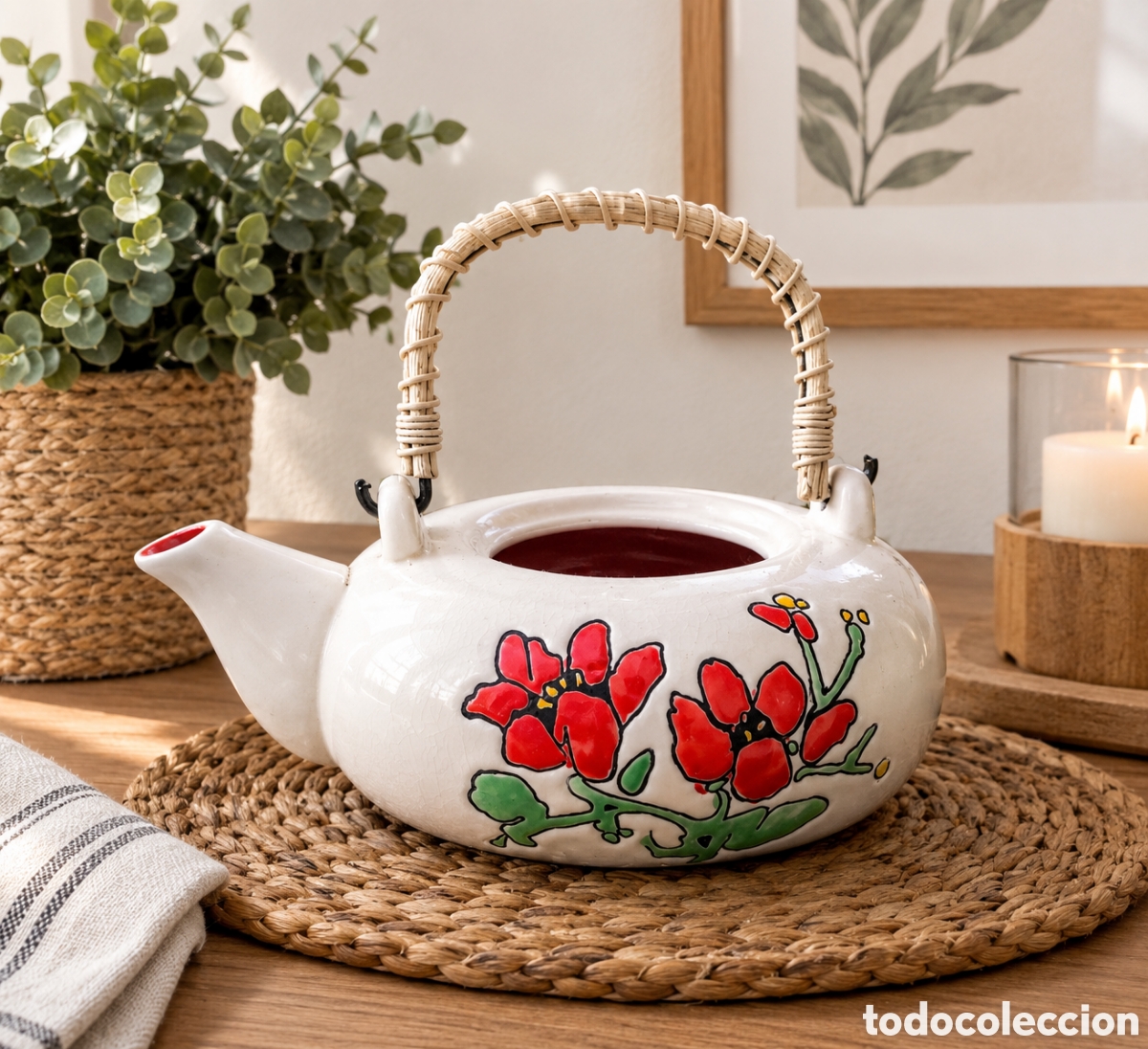 Vintage: Tetera China cer&aacute;mica.