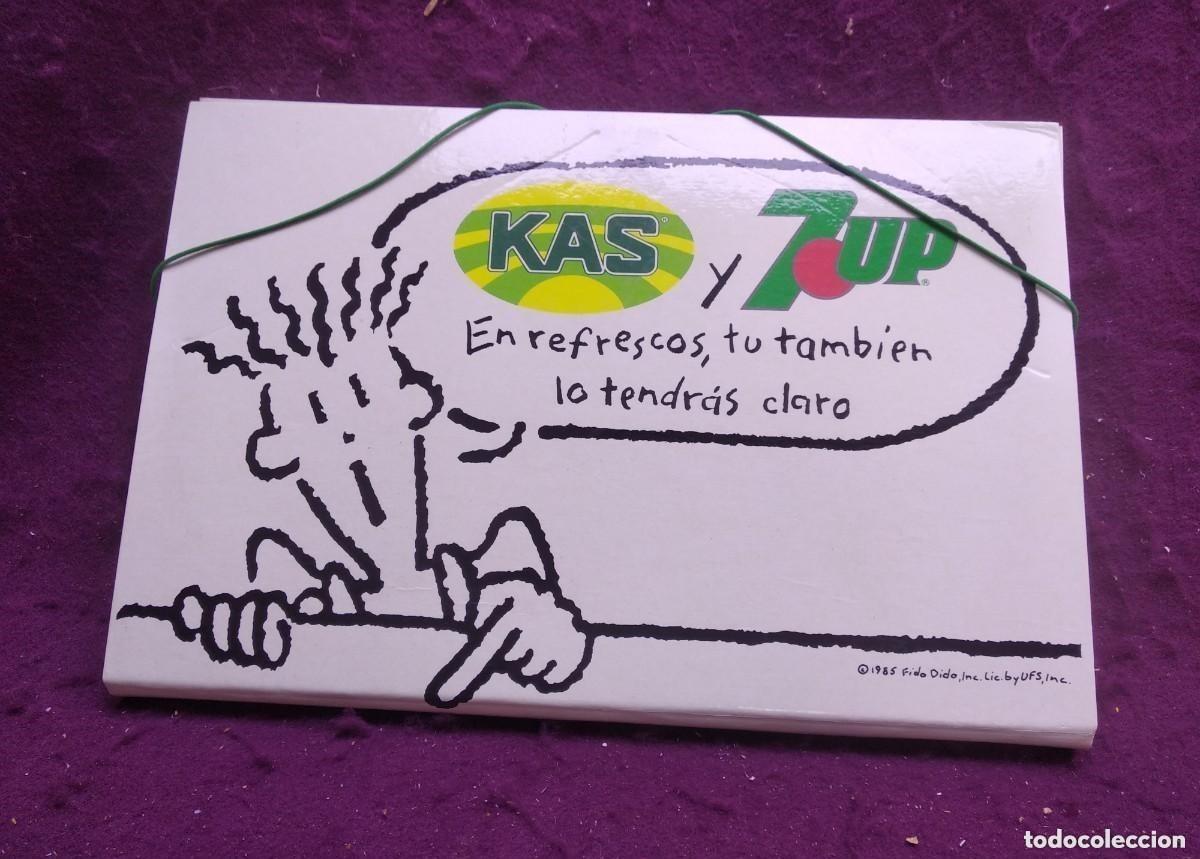 Vintage: Carpeta Fido Dido - Kas y 7Up, 1980 ́s - 36x24cm.