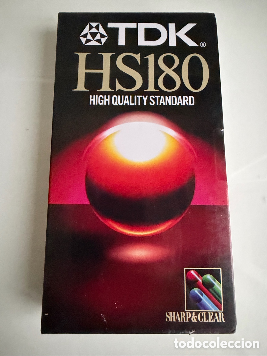 Vintage: Cinta VHS TDK HS 180 minutos precintada. Varias unidades.
