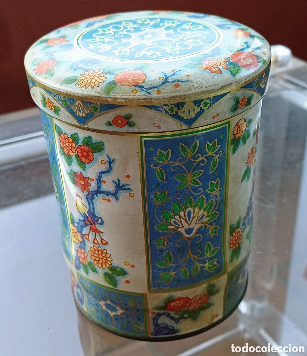 Vintage: Lata Vintage metal para te o galletas Marca DAHER