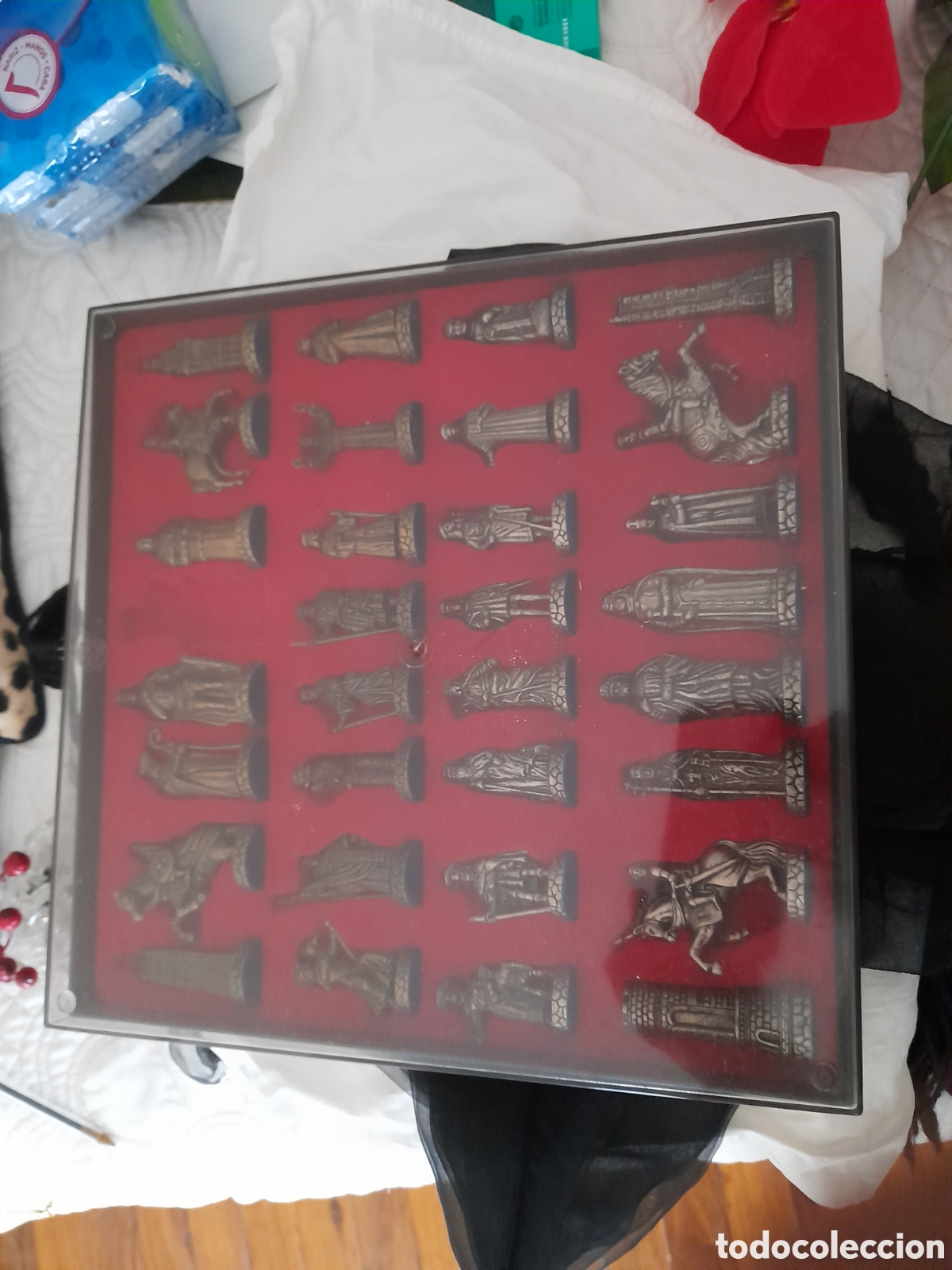 Vintage: Ajedrez figuras de metal