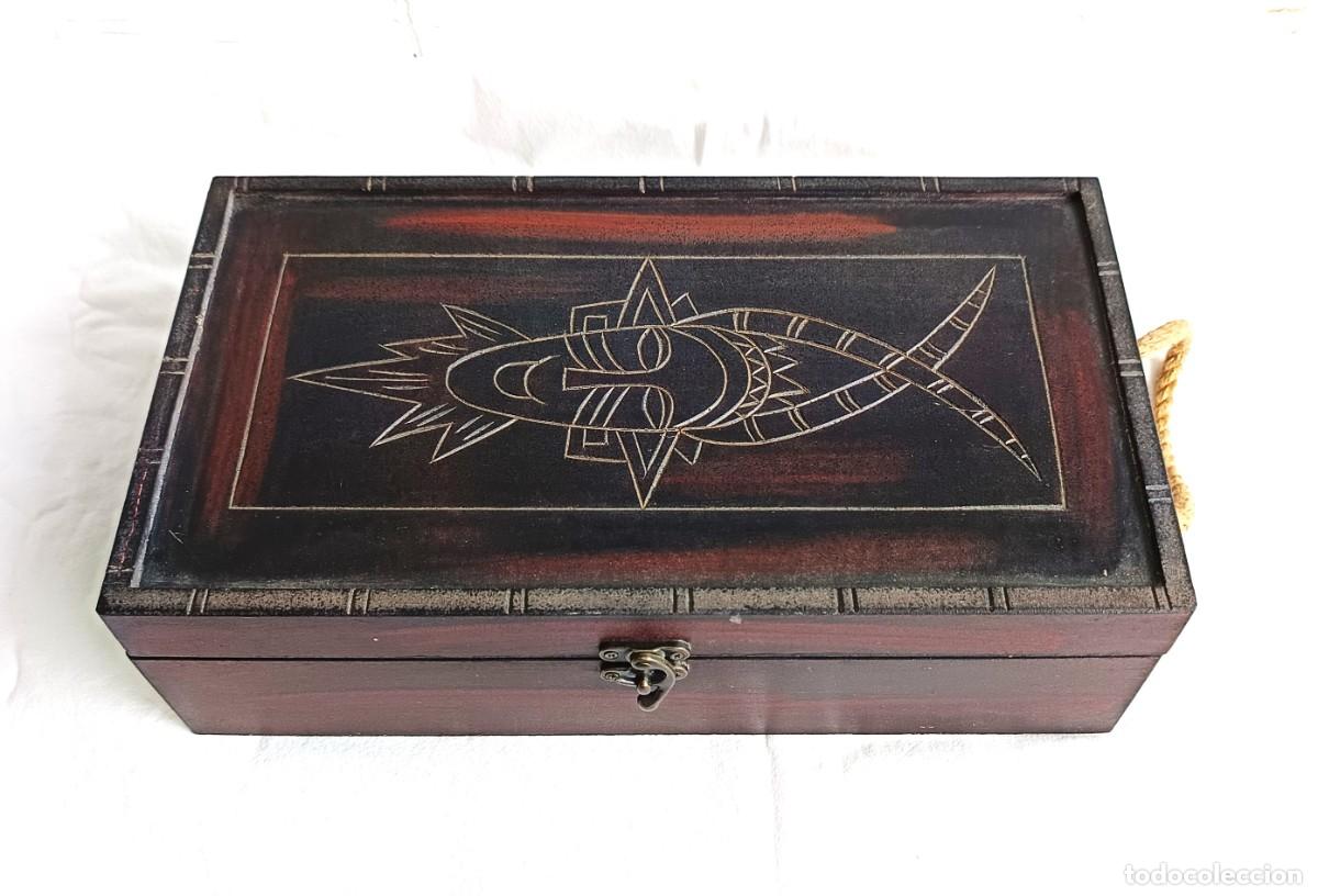Vintage: Caja - Lat&oacute;n fundido Ghana - 1960-1980