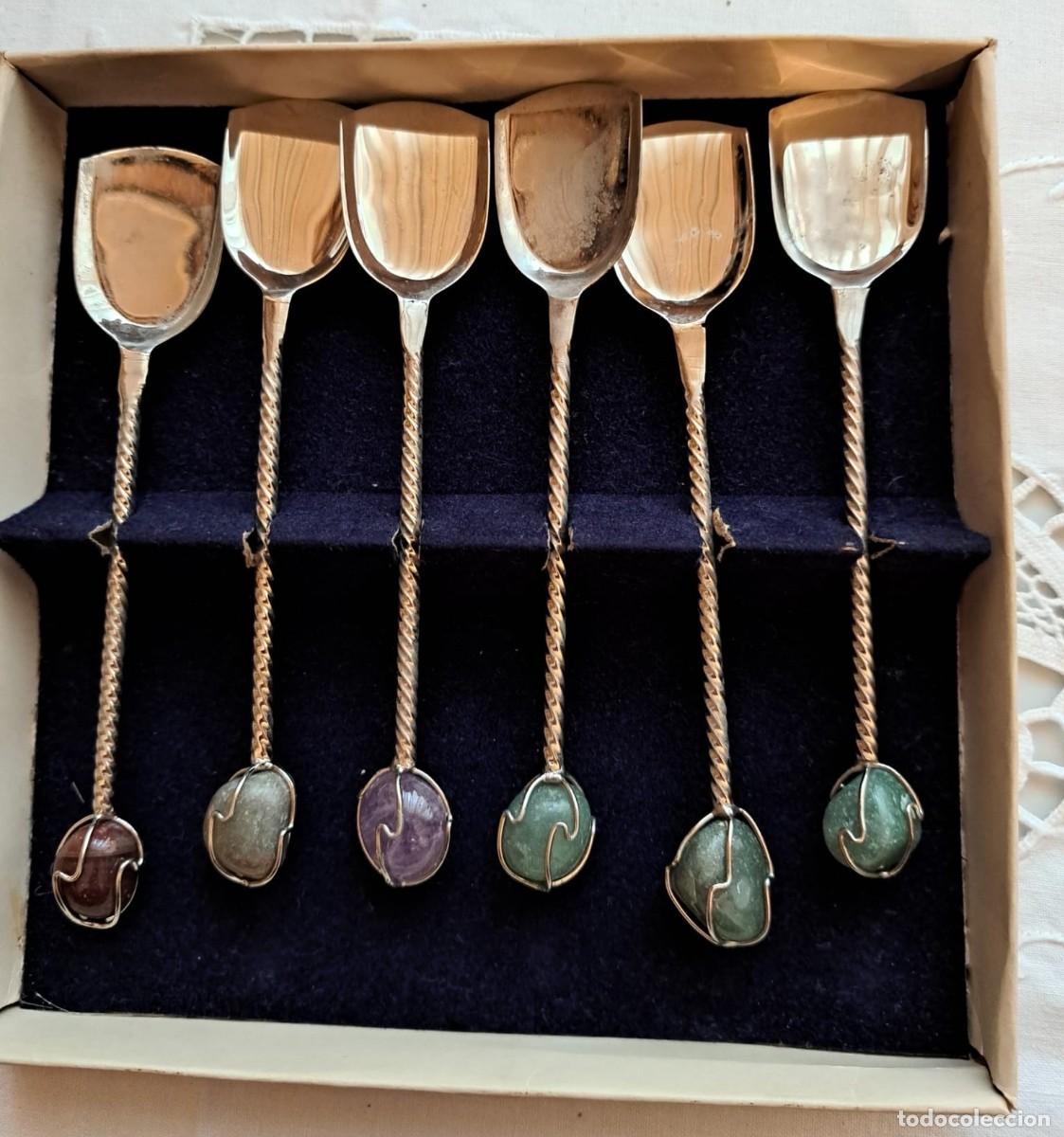 Vintage: Cucharas de plata vintage Barash-Sylmar (Brasil, siglo XX)