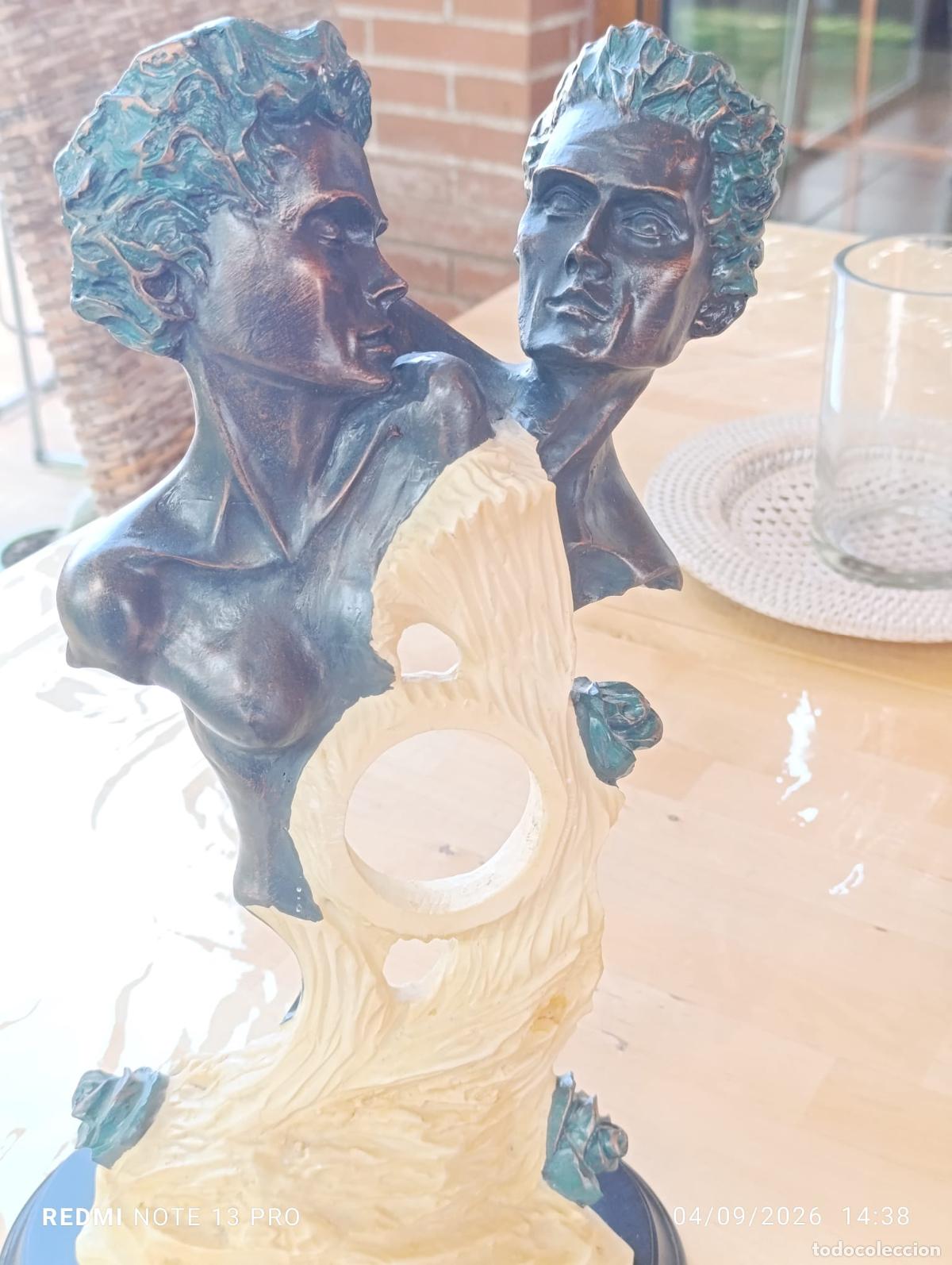 Vintage: Pareja de Enamorados Busto Art Dec&oacute;.