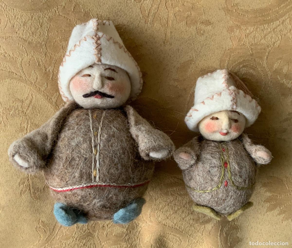 Vintage: PAREJA DE MU&Ntilde;ECOS DE KAZAJIST&Aacute;N - Foto 7