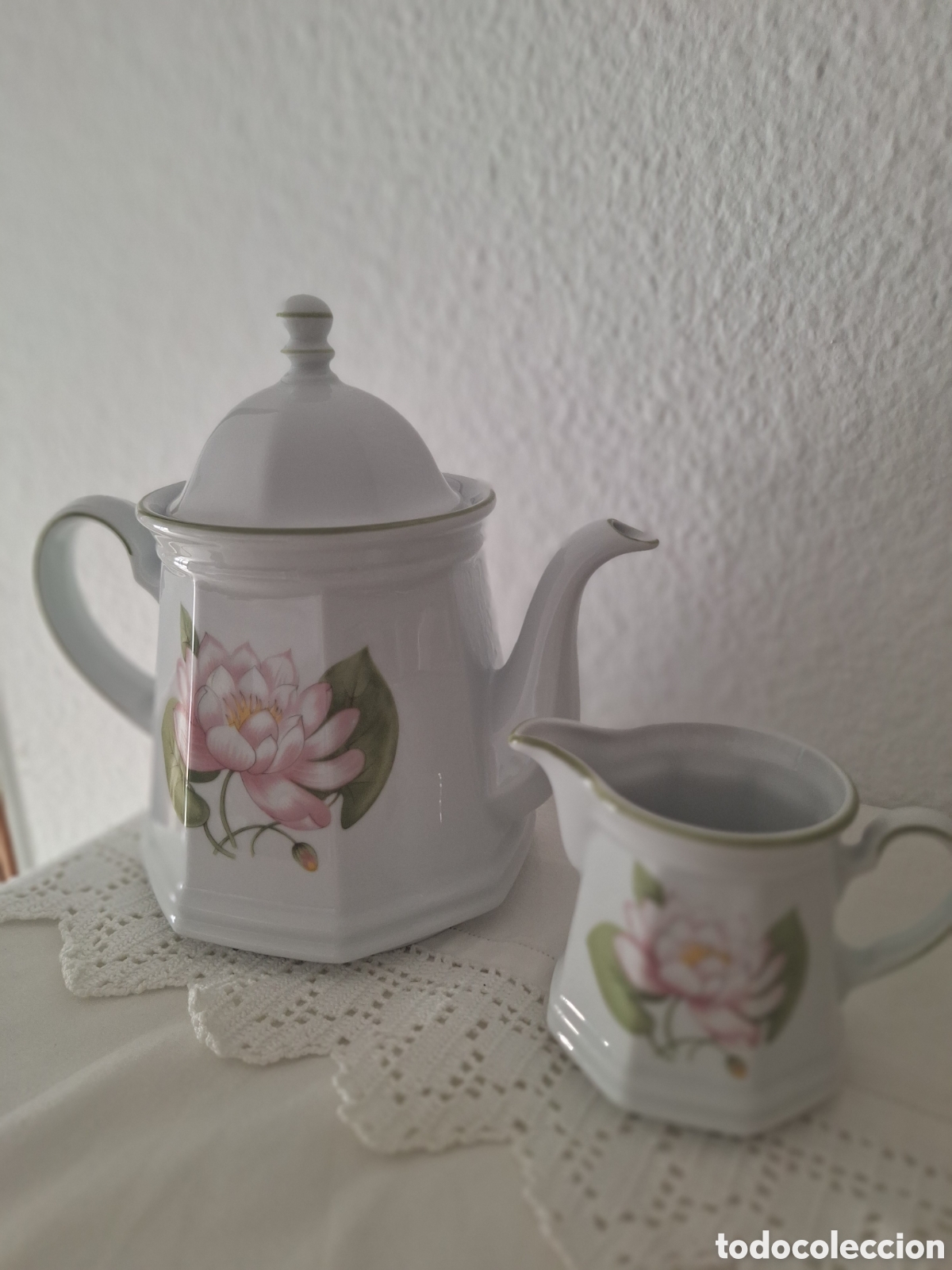 Vintage: Cafetera o tetera y lechera Chaumette Par&iacute;s - Foto 2
