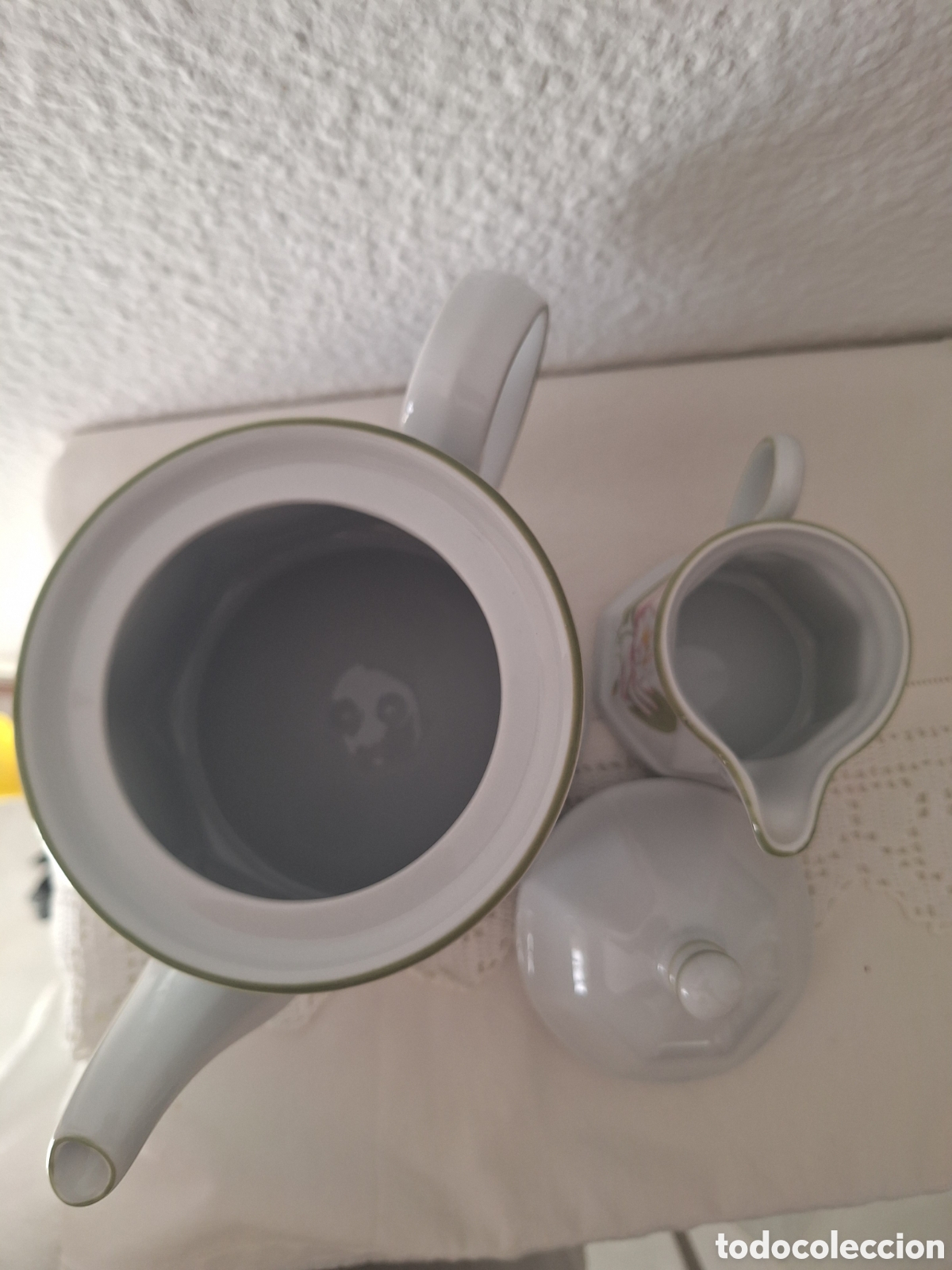 Vintage: Cafetera o tetera y lechera Chaumette Par&iacute;s - Foto 7