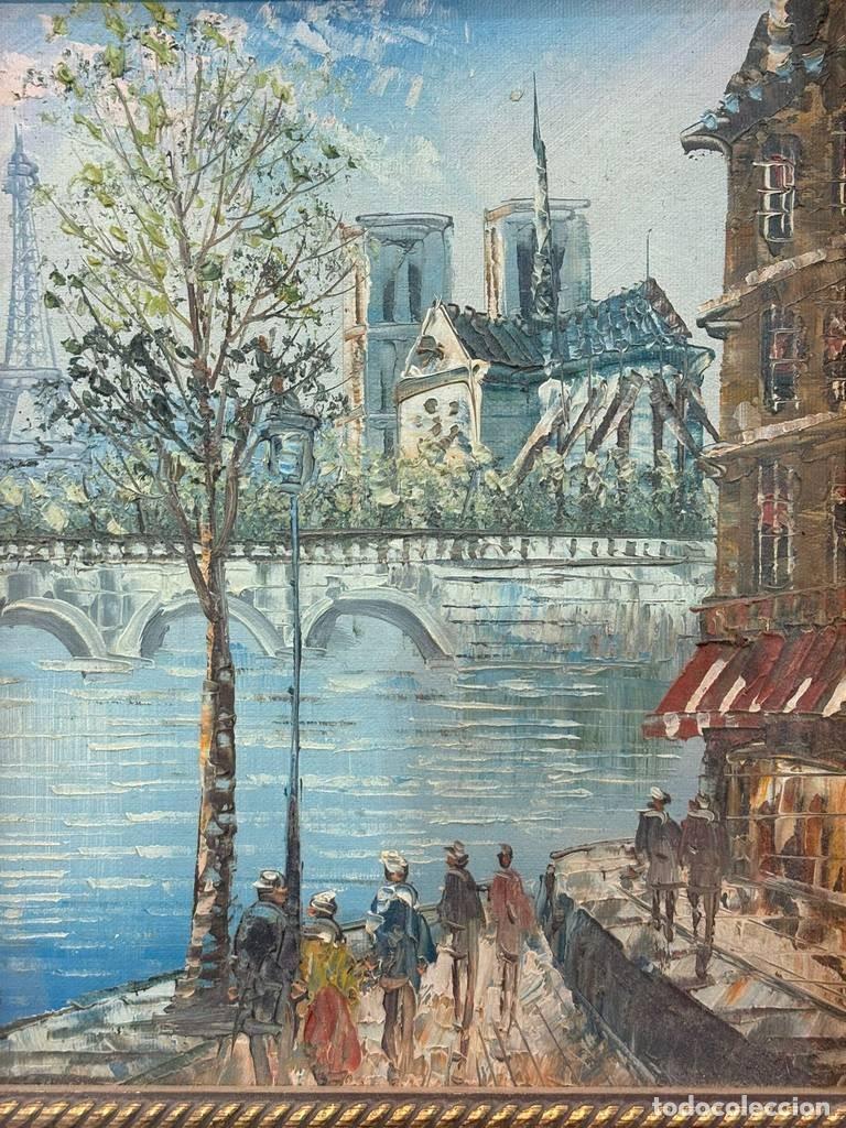 Vintage: &Oacute;LEO ESCENA COSTUMBRISTA PAR&Iacute;S - Foto 4