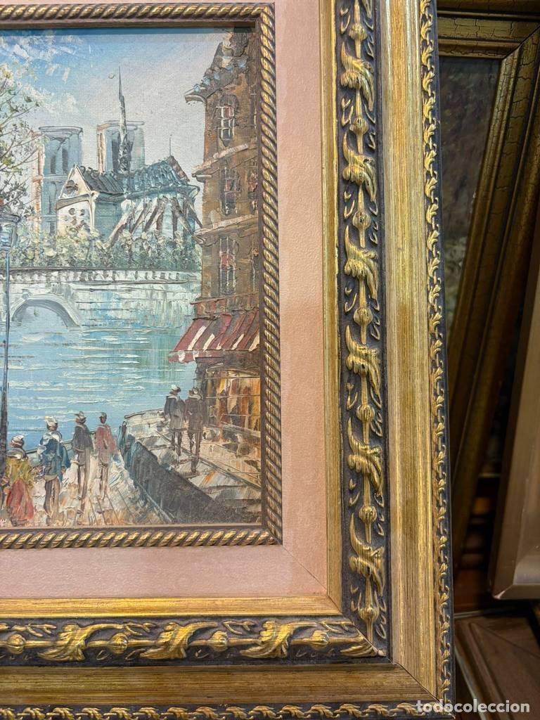 Vintage: &Oacute;LEO ESCENA COSTUMBRISTA PAR&Iacute;S - Foto 5
