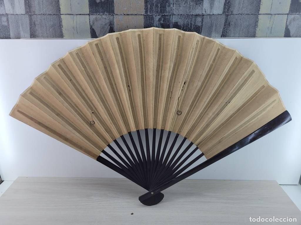 Vintage: ABANICO CHINO PINTADO A MANO - Foto 3
