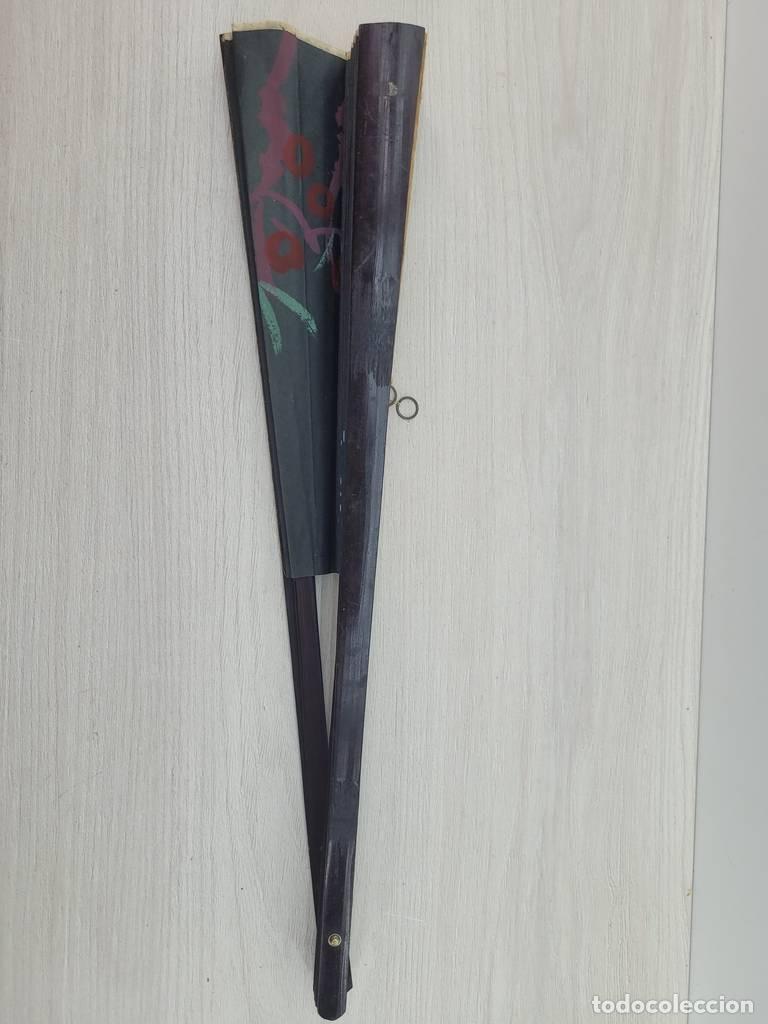 Vintage: ABANICO CHINO PINTADO A MANO - Foto 7