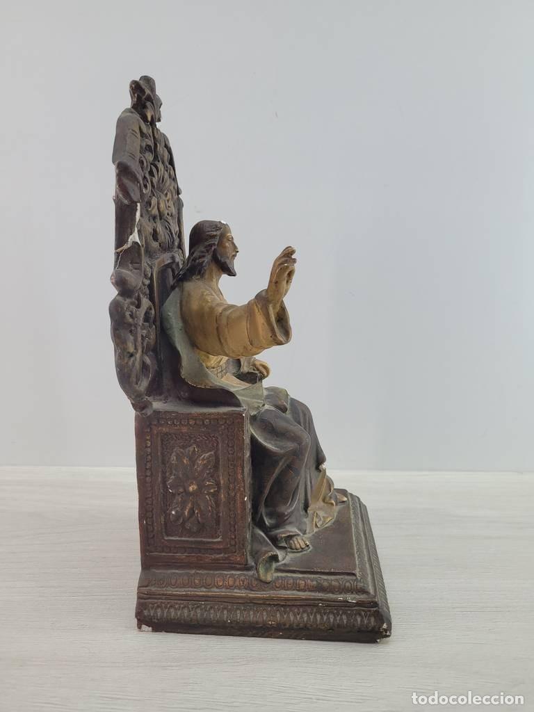 Vintage: TRONO SAGRADO CORAZ&Oacute;N JES&Uacute;S - Foto 3