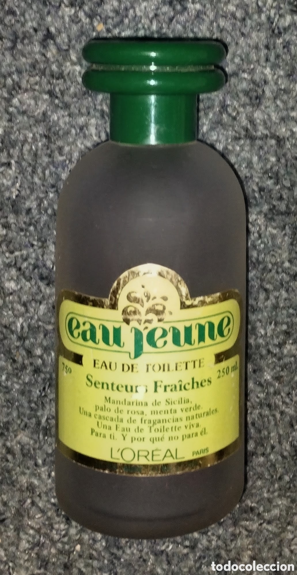 Vintage: FRASCO vac&iacute;o VINTAGE Eau Jeune Senteurs Fra&icirc;ches de L'Or&eacute;al Paris 15 cms de altura EN NORMAL ESTADO