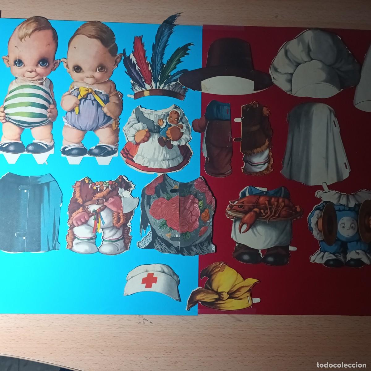 Vintage: La pareja de moda Tintin y Titina. Juego de recort Buen estado
