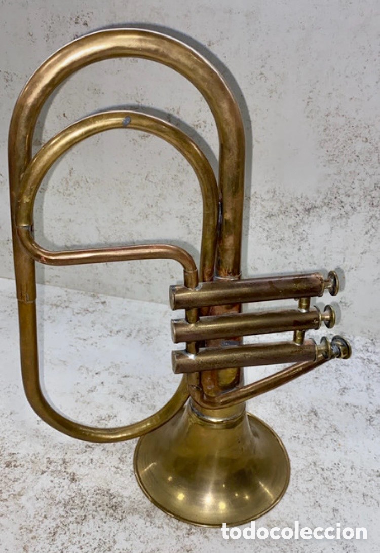 Vintage: Trompeta Decorativa Lat&oacute;n. - Foto 1