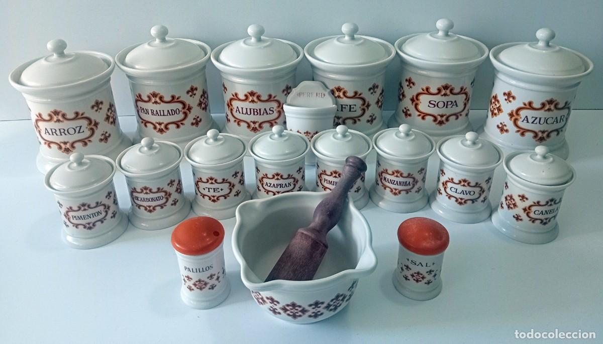 Vintage: COLECCION VINTAGE BOTES DE COCINA MARCA DEGALICIA RETRO